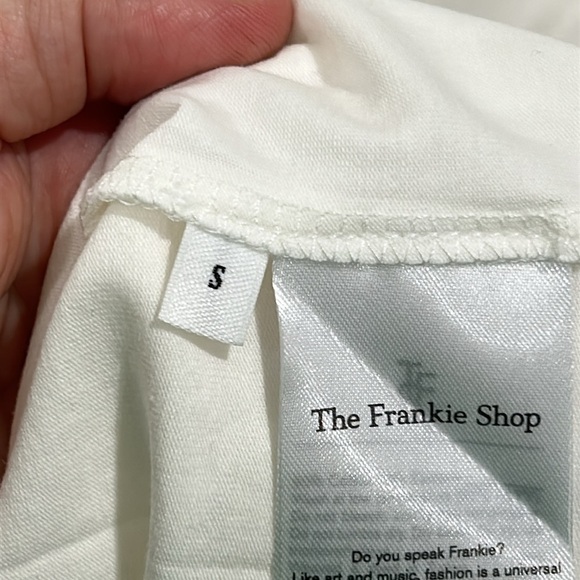 The Frankie Shop Maya Cotton-jersey Maxi T-shirt Dress in White - Size Small - Picture 11 of 12